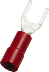 Value Collection - #6 Stud, 22 to 16 AWG Compatible, Partially Insulated, Standard Fork Terminal - Americas Industrial Supply