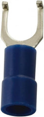 Value Collection - #10 Stud, 16 to 14 AWG Compatible, Partially Insulated, Flanged Fork Terminal - Americas Industrial Supply