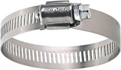 IDEAL TRIDON - SAE Size 10, 1/2 to 1-1/16" Diam, Stainless Steel Worm Drive Clamp - 9/16" Wide, Material Grade 200, Series 50 - Americas Industrial Supply