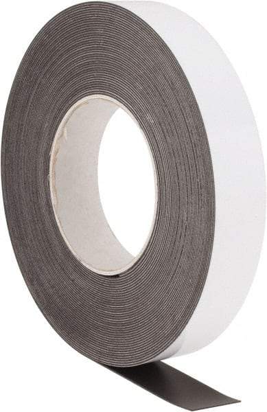 Aigner Index - 600" Long x 2" Wide x 0.03" Thick Flexible Magnetic Rectangular Strip - 0.8 Lb Max Pull Force, Plain Back, Yellow - Americas Industrial Supply