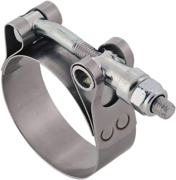 IDEAL TRIDON - 8 to 8.31" Hose, 3/4" Wide, T-Bolt Hose Clamp - 8 to 8.31" Diam, Stainless Steel - Americas Industrial Supply