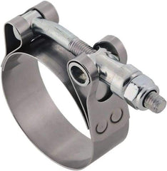 IDEAL TRIDON - 2.13 to 2.44" Hose, 3/4" Wide, T-Bolt Hose Clamp - 2.13 to 2.44" Diam, Stainless Steel - Americas Industrial Supply