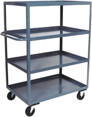 Jamco - 3,000 Lb Capacity, 4 Shelf, Steel Stock Truck - 72" Long x 36" Wide x 60" High, 6" Diam Phenolic Wheels - Americas Industrial Supply
