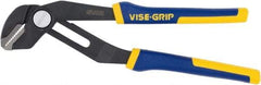 Irwin - 6" OAL, 1-1/8" Max Capacity, 10 Position Groove Joint Tongue & Groove Pliers - Straight Straight Jaws, ProTouch Handles - Americas Industrial Supply