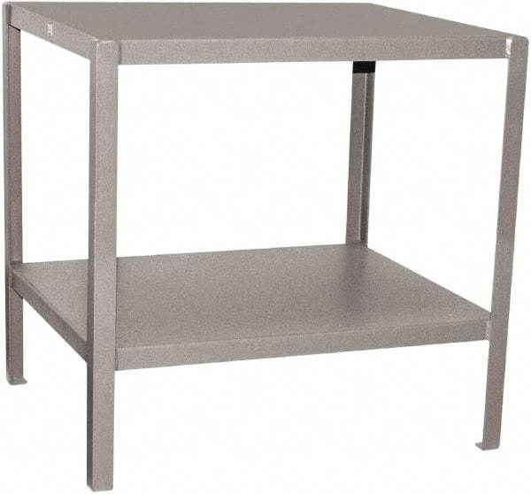 Jamco - 24 Wide x 24" Deep x 30" High, Steel Work Stand - Flat Top, Fixed Legs, Gray - Americas Industrial Supply