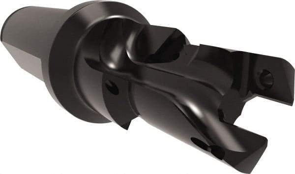 Allied Machine and Engineering - 18 to 20mm Diam, Straight Shank, 25.4mm Body Shank Diam, Combo Chamfer and Countersink Drill - TCMT 110204 Insert, 113.9mm OAL - Americas Industrial Supply