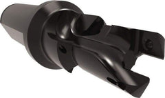 Allied Machine and Engineering - 18 to 20mm Diam, Straight Shank, 25.4mm Body Shank Diam, Combo Chamfer and Countersink Drill - TCMT 110204 Insert, 113.9mm OAL - Americas Industrial Supply