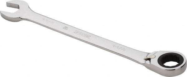 Proto - 1-1/4" 12 Point Combination Wrench - 0° Offset Angle, 16-3/4" OAL, Steel, Chrome Finish - Americas Industrial Supply