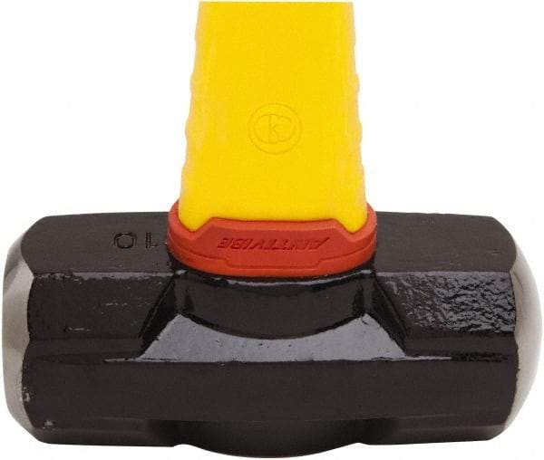 Stanley - 10 Lb Head, 35-1/4" Long Sledge Hammer - Steel Head, 40" Fiberglass Handle - Americas Industrial Supply