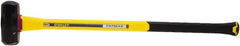 Stanley - 8 Lb Head, 35-1/8" Long Sledge Hammer - Steel Head, 40" Fiberglass Handle - Americas Industrial Supply