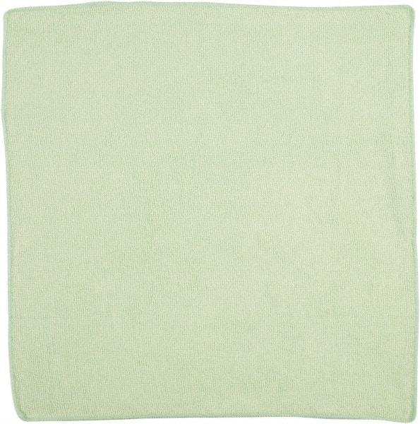 Rubbermaid - Dry Microfiber Wipes - 16" x 16" Sheet Size, Green - Americas Industrial Supply