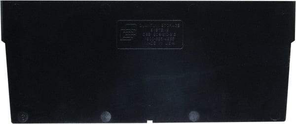 Quantum Storage - 10" Wide x 7" High, Black Bin Divider - Use with QSB809, QSB810, QSB816 - Americas Industrial Supply