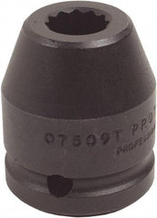 Proto - 3/4" Drive 43mm Standard Impact Socket - 12 Points, 2-5/8" OAL - Americas Industrial Supply