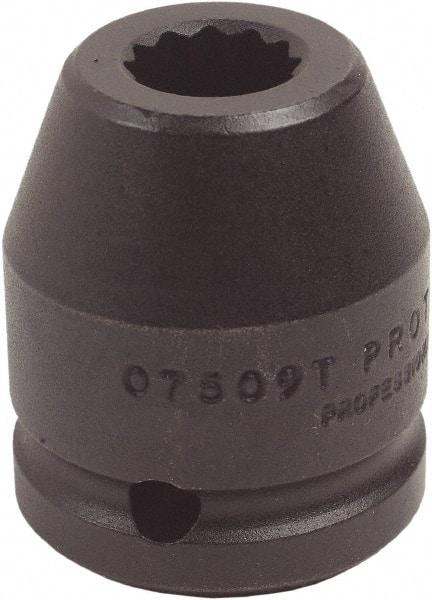 Proto - 3/4" Drive 28mm Standard Impact Socket - 12 Points, 2-1/8" OAL - Americas Industrial Supply