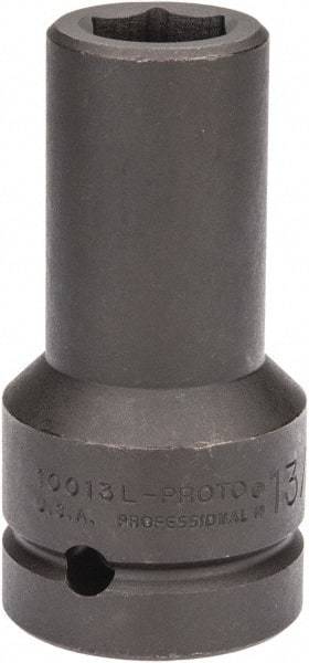 Proto - 1" Drive 13/16" Deep Impact Socket - 6 Points, 4" OAL - Americas Industrial Supply