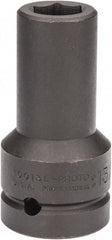 Proto - 1" Drive 13/16" Deep Impact Socket - 6 Points, 4" OAL - Americas Industrial Supply