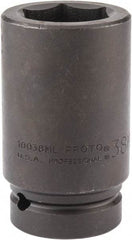 Proto - 1" Drive 38mm Deep Impact Socket - 6 Points, 4" OAL - Americas Industrial Supply