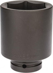 Proto - 1" Drive 80mm Deep Impact Socket - 6 Points, 5-1/2" OAL - Americas Industrial Supply