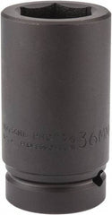 Proto - 1" Drive 36mm Deep Impact Socket - 6 Points, 4" OAL - Americas Industrial Supply