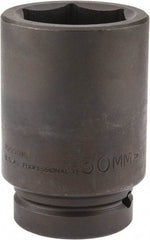 Proto - 1" Drive 50mm Deep Impact Socket - 6 Points, 4-1/4" OAL - Americas Industrial Supply
