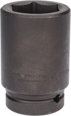 Proto - 1" Drive 46mm Deep Impact Socket - 6 Points, 4-1/8" OAL - Americas Industrial Supply