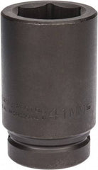 Proto - 1" Drive 41mm Deep Impact Socket - 6 Points, 4" OAL - Americas Industrial Supply