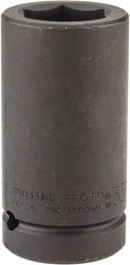 Proto - 1" Drive 33mm Deep Impact Socket - 6 Points, 4" OAL - Americas Industrial Supply