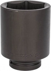 Proto - 1" Drive 3-5/8" Deep Impact Socket - 6 Points, 6-1/8" OAL - Americas Industrial Supply