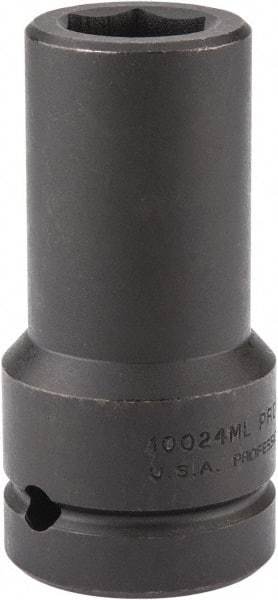 Proto - 1" Drive 24mm Deep Impact Socket - 6 Points, 4" OAL - Americas Industrial Supply