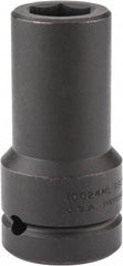 Proto - 1" Drive 24mm Deep Impact Socket - 6 Points, 4" OAL - Americas Industrial Supply