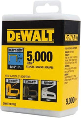 DeWALT - 5/16" Wide Steel Heavy Duty Staples - 5/16" Leg Length - Americas Industrial Supply