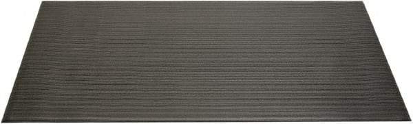 Ability One - 5' Long x 3' Wide, Dry Environment, Anti-Fatigue Matting - Black, Vinyl with Vinyl Sponge Base, Beveled - Americas Industrial Supply