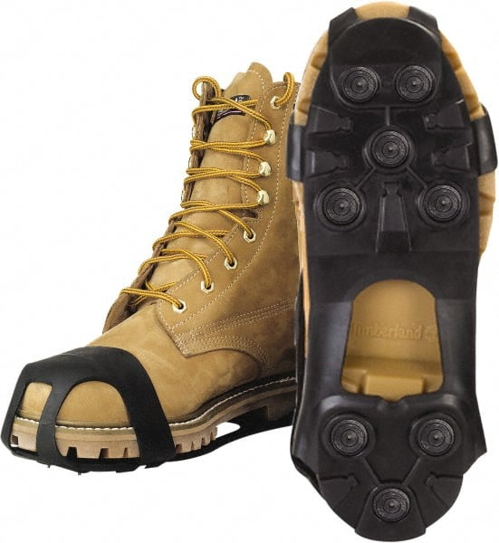 Winter Walking - Ice Traction Footwear Footwear Style: Strap-On Cleat Traction Type: Steel Studs - Americas Industrial Supply