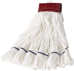 Rubbermaid - 2" Red Head Band, Large Blended Fiber Loop End Mop Head - Clamp Jaw Connection - Americas Industrial Supply