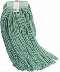 Rubbermaid - 2" White Head Band, Large Synthetic Cut End Mop Head - Clamp Jaw Connection - Americas Industrial Supply