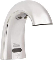 Rubbermaid - 800 to 1600 mL Foam Soap Dispenser Hardware - Plastic, Counter Mounted, Chrome - Americas Industrial Supply