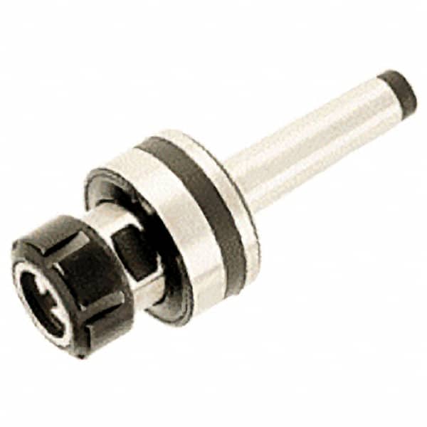 Iscar - MT3 Taper, Series ER32, Reamer Collet Chuck - 3.028 Inch Projection, 0.08 to 0.789 Inch Collet Capacity, 3.386 Inch Shank Length, Through Coolant - Exact Industrial Supply