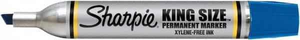 Sharpie - Blue Permanent Marker - Chisel Tip, AP Nontoxic Ink - Americas Industrial Supply