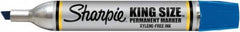 Sharpie - Blue Permanent Marker - Chisel Tip, AP Nontoxic Ink - Americas Industrial Supply