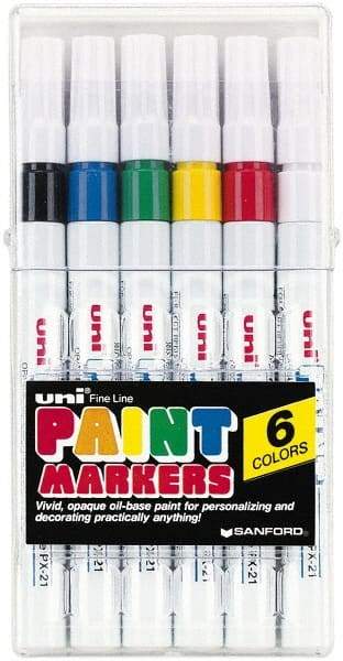 Sharpie - Black, Blue, Green, Red, White, Yellow Paint Marker - Line Tip, Oil Based - Americas Industrial Supply