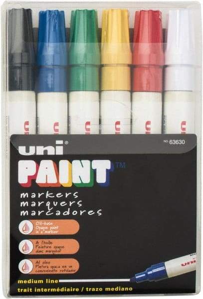 Sharpie - Black, Blue, Green, Red, White, Yellow Paint Marker - Bullet Tip, Oil Based - Americas Industrial Supply