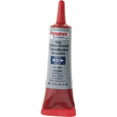 Made in USA - 6 mL Tube, Blue, Medium Strength Liquid Threadlocker - Americas Industrial Supply