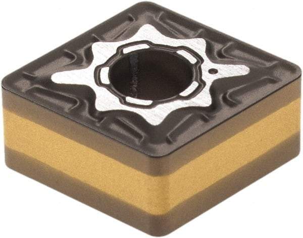 Iscar - CNMG332 M3P Grade IC8150 Carbide Turning Insert - TiCN/Al2O3/TiN Finish, 80° Diamond, 3/8" Inscr Circle, 3/16" Thick, 1/32" Corner Radius - Americas Industrial Supply