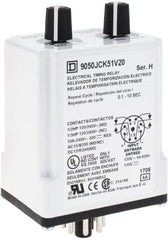 Square D - DPDT Time Delay Relay - 10 Contact Amp, 110 VDC & 120 VAC - Americas Industrial Supply