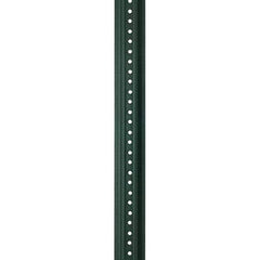 Nucor - 12' High, Powder Coated Traffic Sign Post - Steel, 3/8" Hole Diam, Green - Americas Industrial Supply