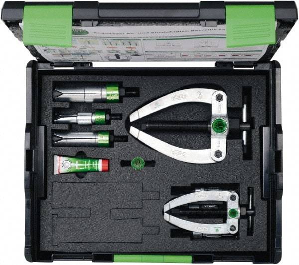KUKKO - 10 Piece, 1/2 to 1-13/16" Spread, Bearing Separator Set - 1 Bolt, 6 Jaws, 17-1/2" OAL - Americas Industrial Supply