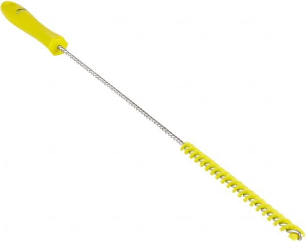 Vikan - 0.4" Diam Polyester Valve Brush - 19-5/8" OAL, 5-11/16" Head Length, Polypropylene & Stainless Steel Handle - Americas Industrial Supply