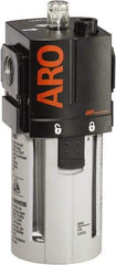 ARO/Ingersoll-Rand - 3/4" NPT, 150 Max psi Standard Modular Lubricator - Polycarbonate Bowl, Aluminum Body, 222 CFM, 125°F Max Temp, 2.76" Long x 2.87" Wide x 7.087" High - Americas Industrial Supply