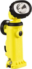 Streamlight - White LED Bulb, 150 Lumens, Industrial/Tactical Flashlight - Yellow Plastic Body, 4 AA Alkaline Batteries Included - Americas Industrial Supply