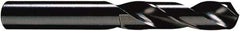 Hertel - 1-1/8" 118° Spiral Flute High Speed Steel Screw Machine Drill Bit - Oxide Finish, Right Hand Cut, 4" Flute Length, 6-3/8" OAL, Standard Point, Straight Shank - Americas Industrial Supply
